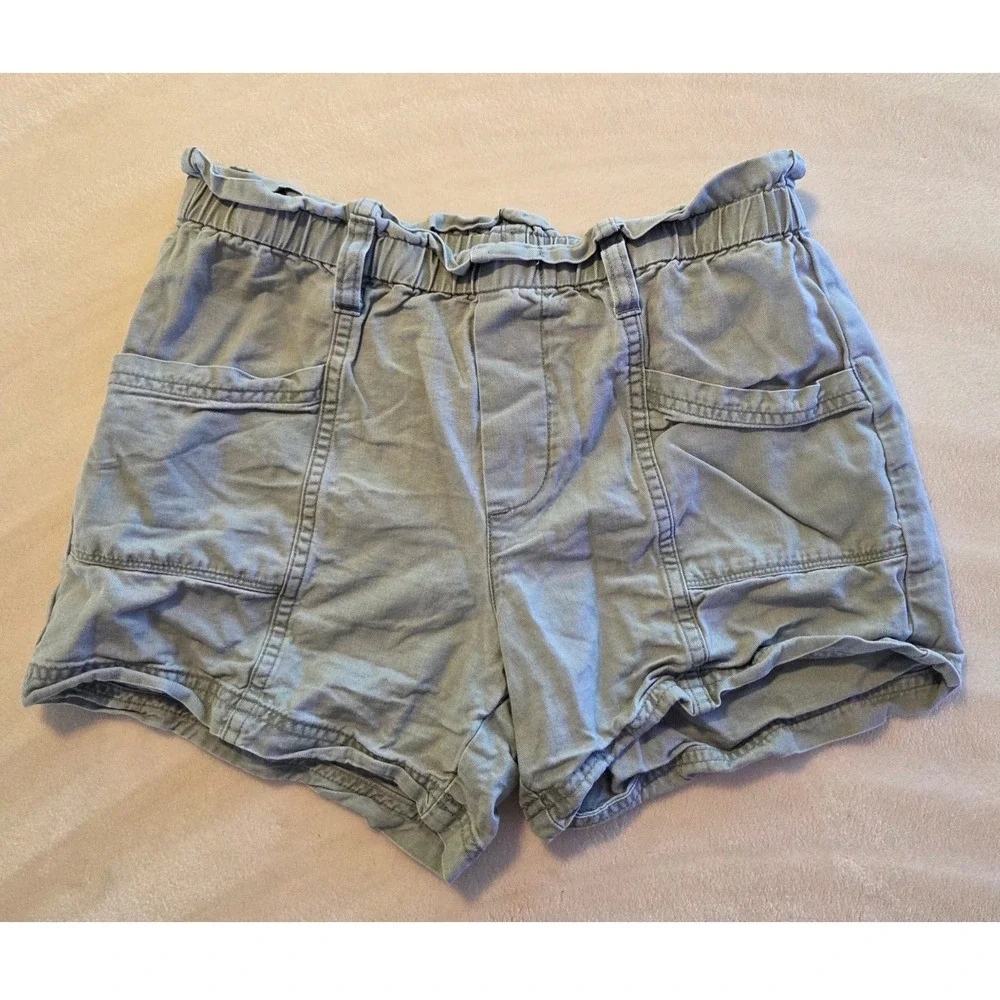 Abercrombie Kids‎ Paperbag Waist Shorts Gray Pull On Casual Size 11/12